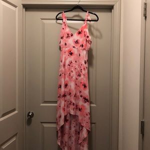Floral high low dress